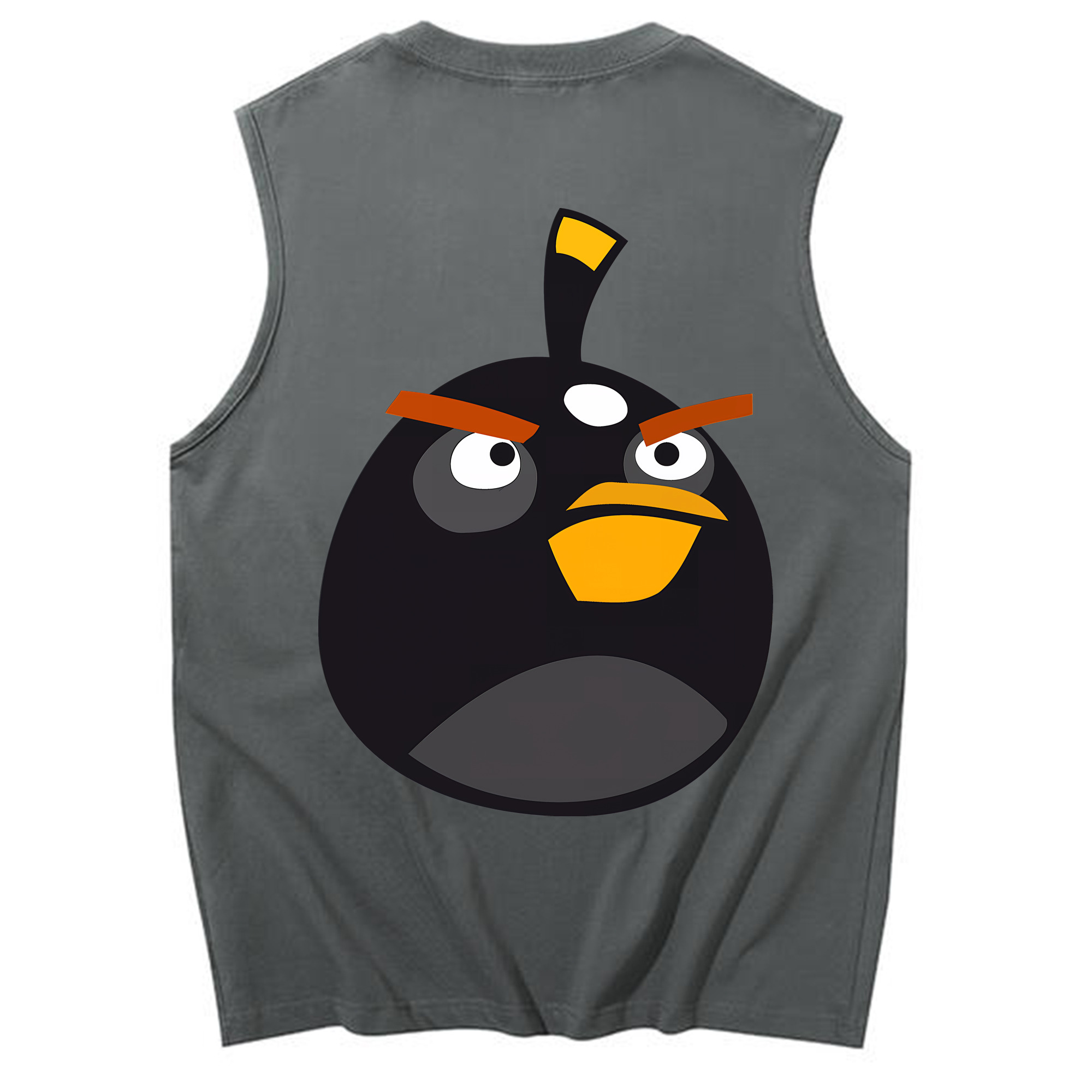 （画像用） Angry Birds アングリーバード コットン100％タンクトップ（背面プリント）
